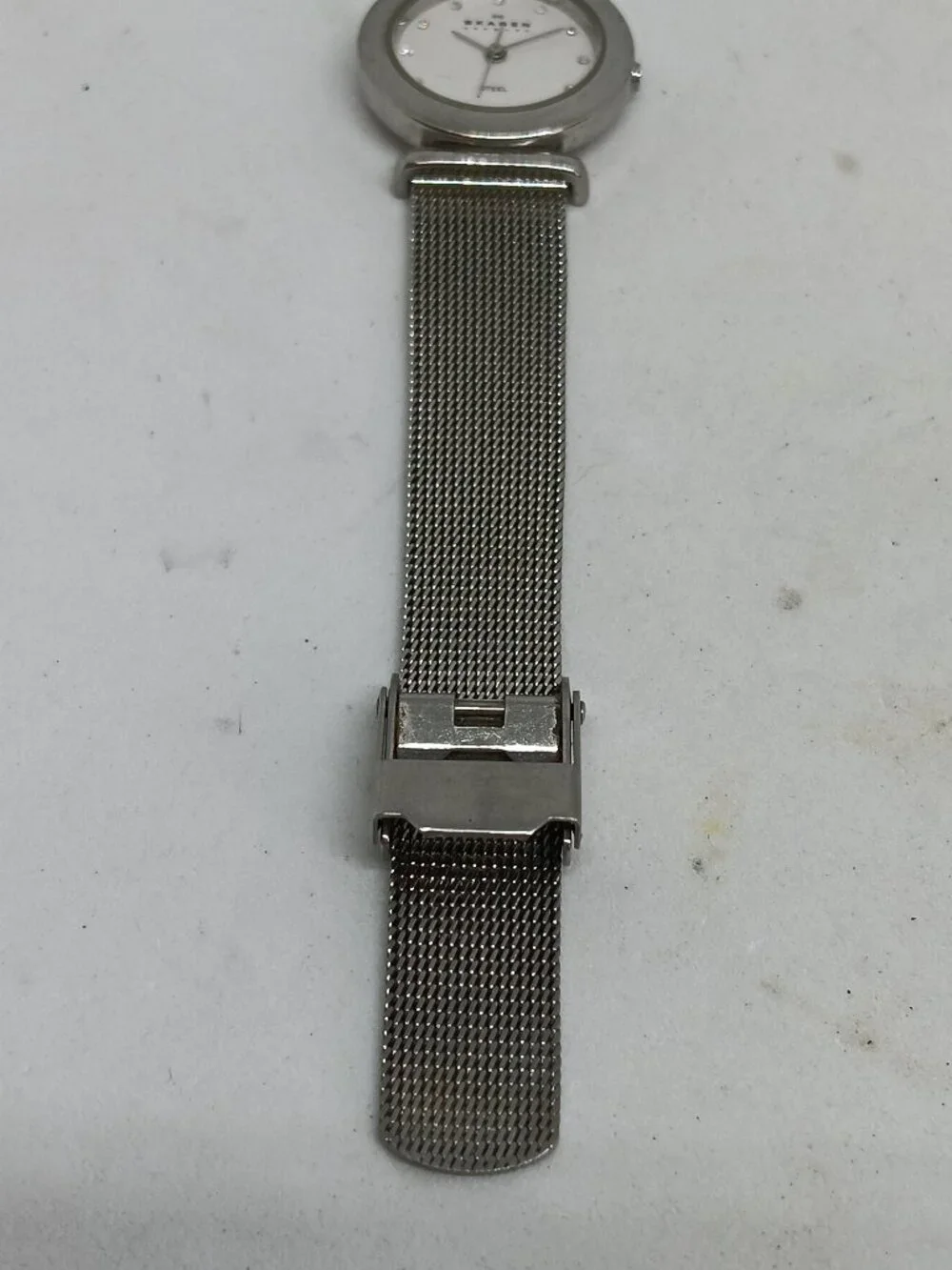 Skagen 107SSSD Women's 25mm Stainless Steel Mesh Band Slim Profile Quartz Watch